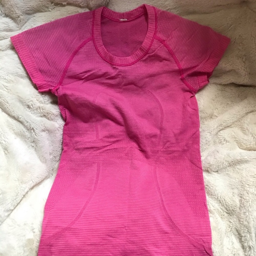 Pink swiftly tee lululemon top